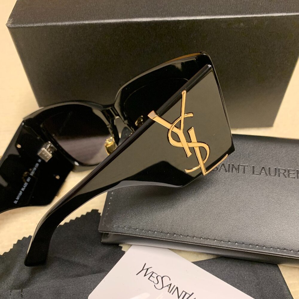Yves Saint Laurent Black Sunglasses - Picture 2 of 5